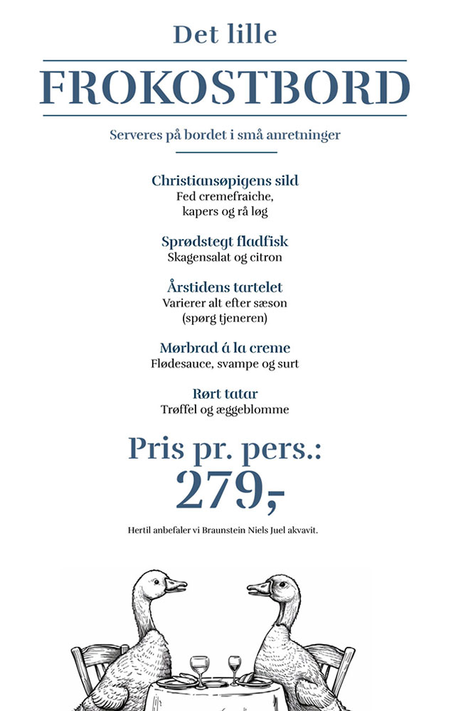 Smørgåsen Menukort A4 2025 FROKOSTBORD JH